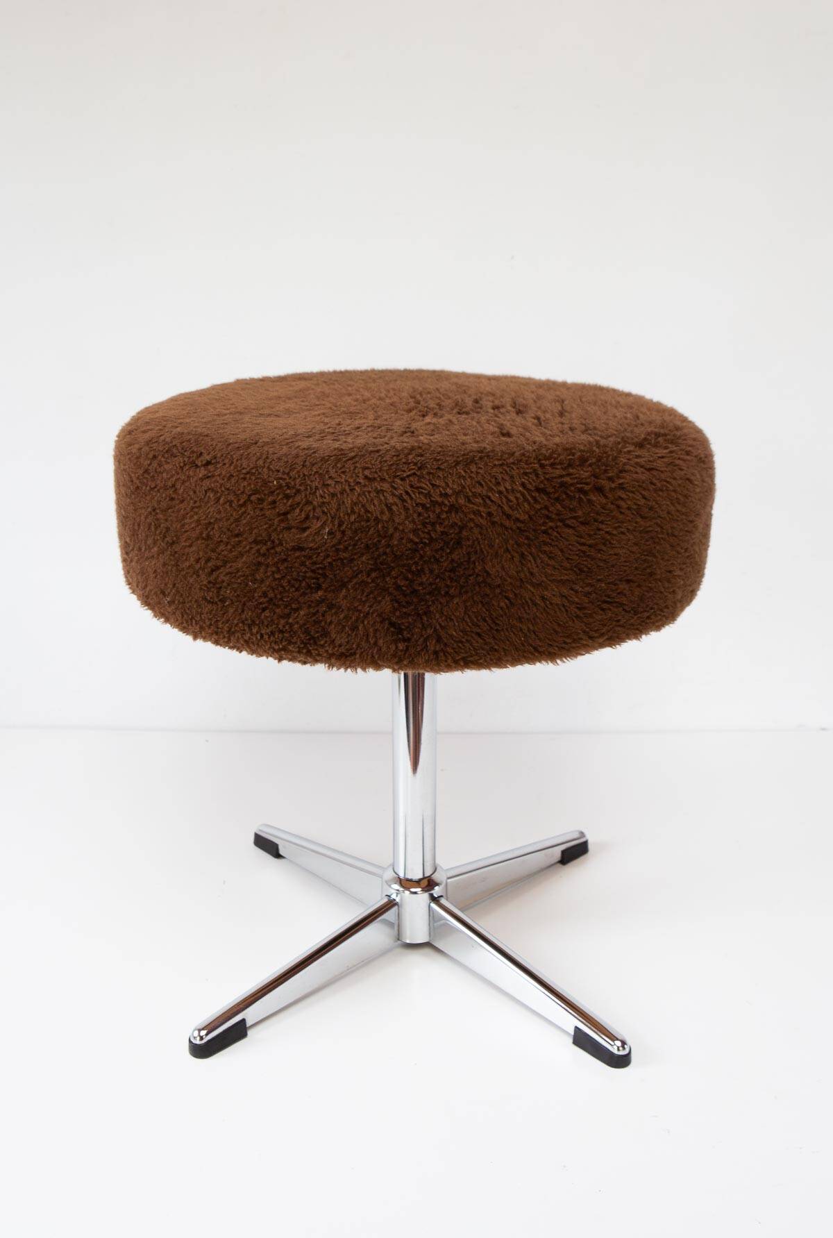 Chrome steel stool from around 1970.