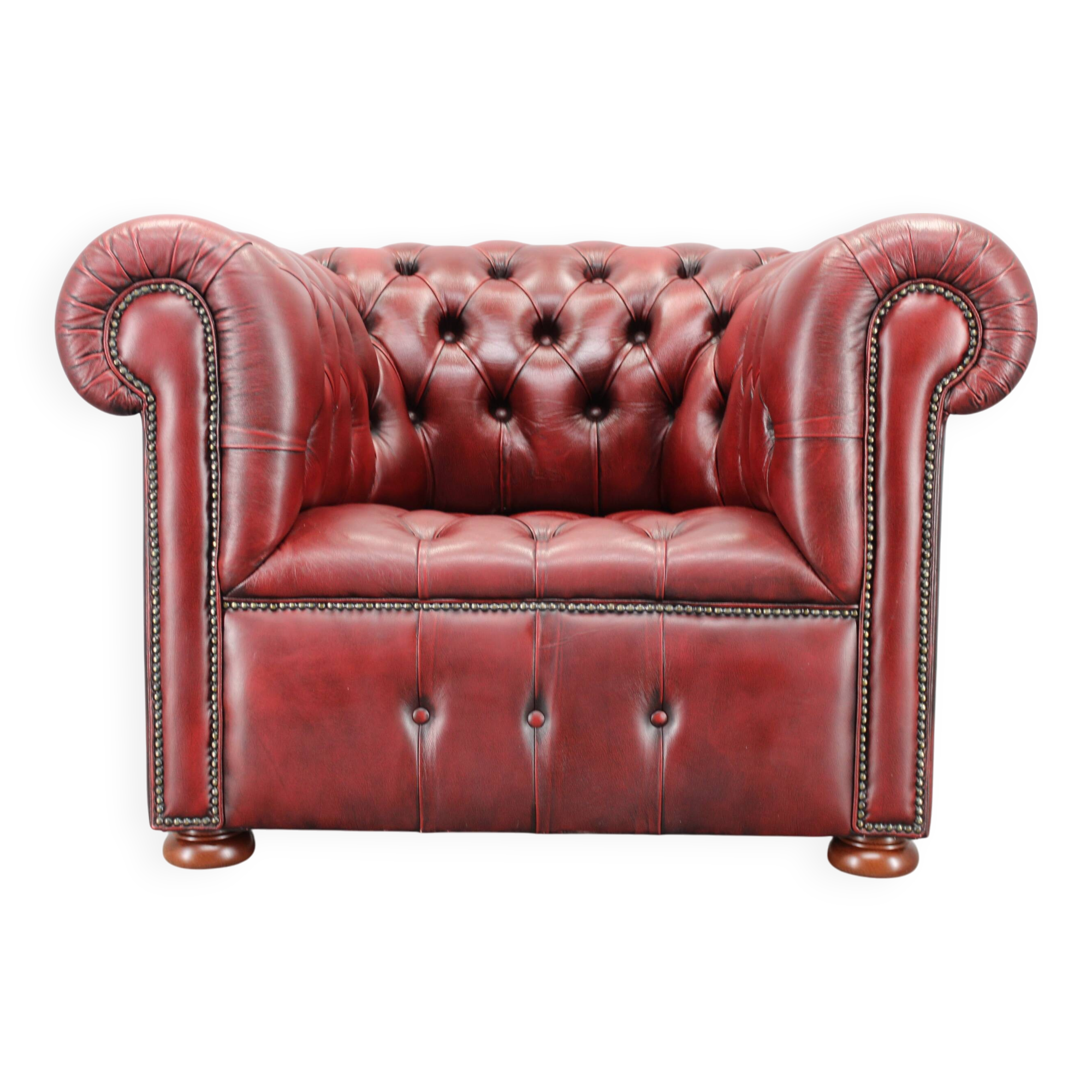Fauteuil en cuir vintage, Tchécoslovaquie