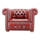 Fauteuil en cuir vintage, Tchécoslovaquie