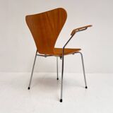 Wooden 3207 chair by Arne Jacobsen for Fritz Hansen, 1980s