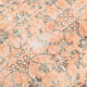 Tapis floral orange vintage, 340x85cm