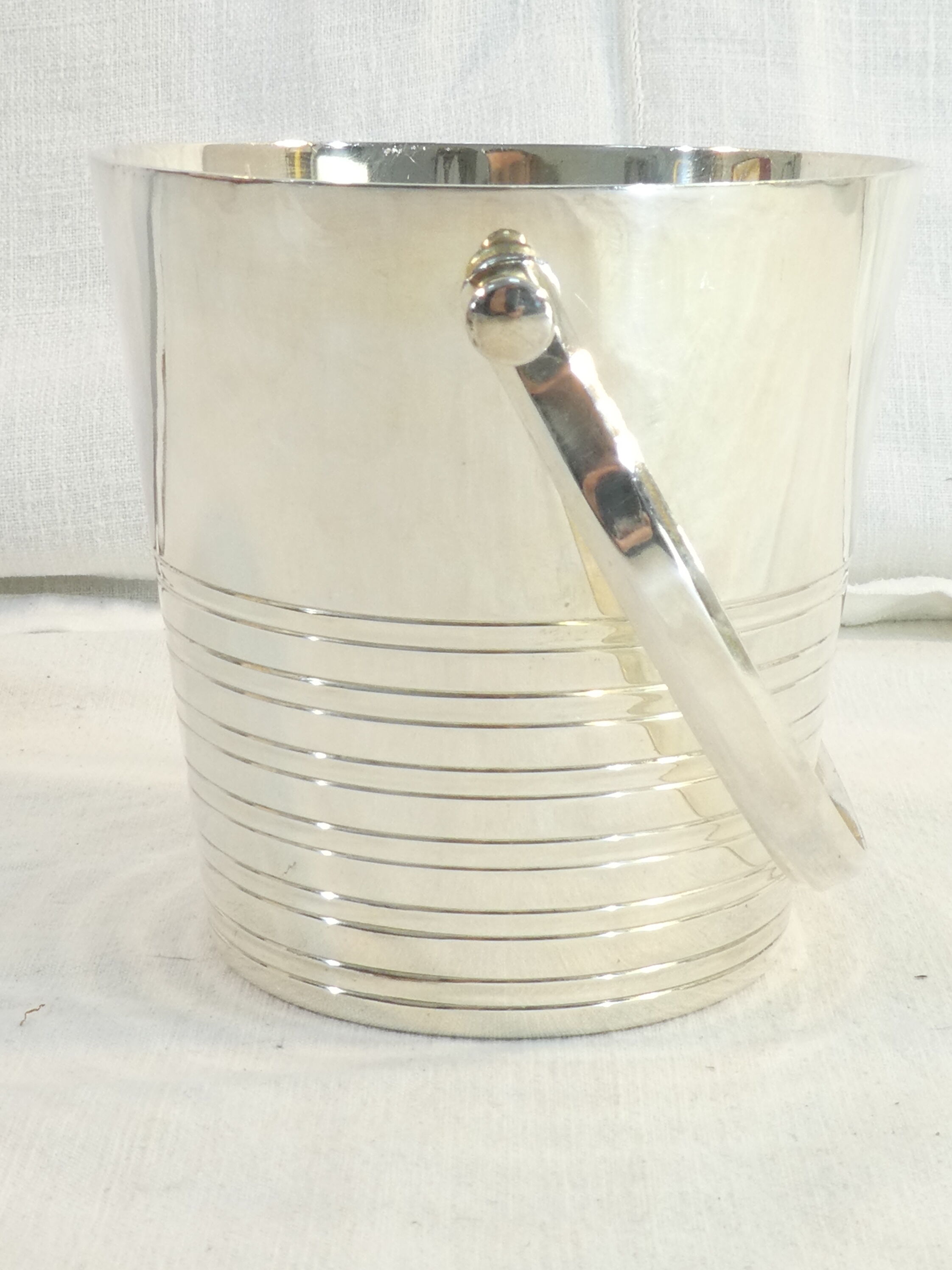 Bucket silver metal ice bucket