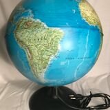 Globe terrestre luminaire Tecnodidattica Orion 30 vintage