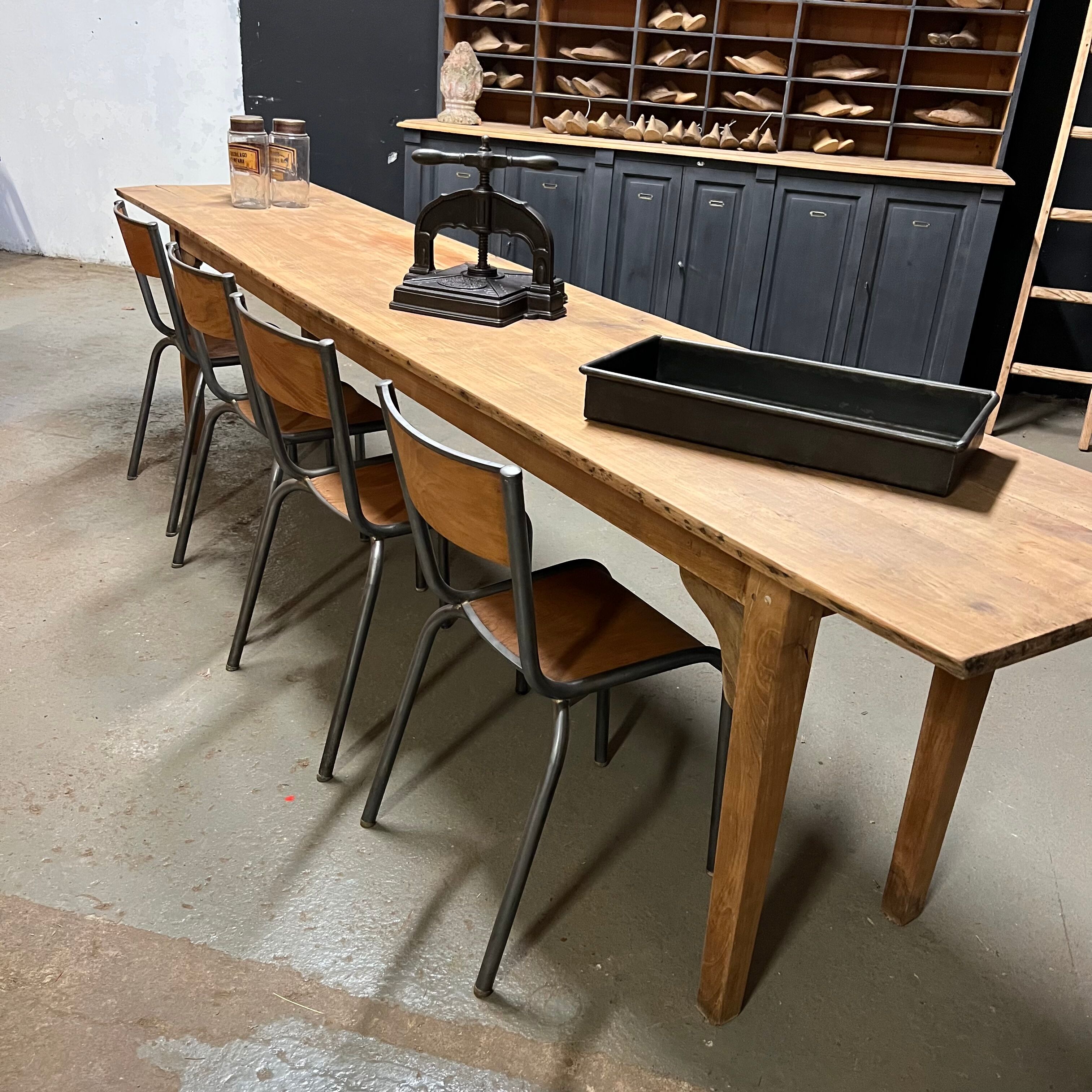Cherry farmhouse table