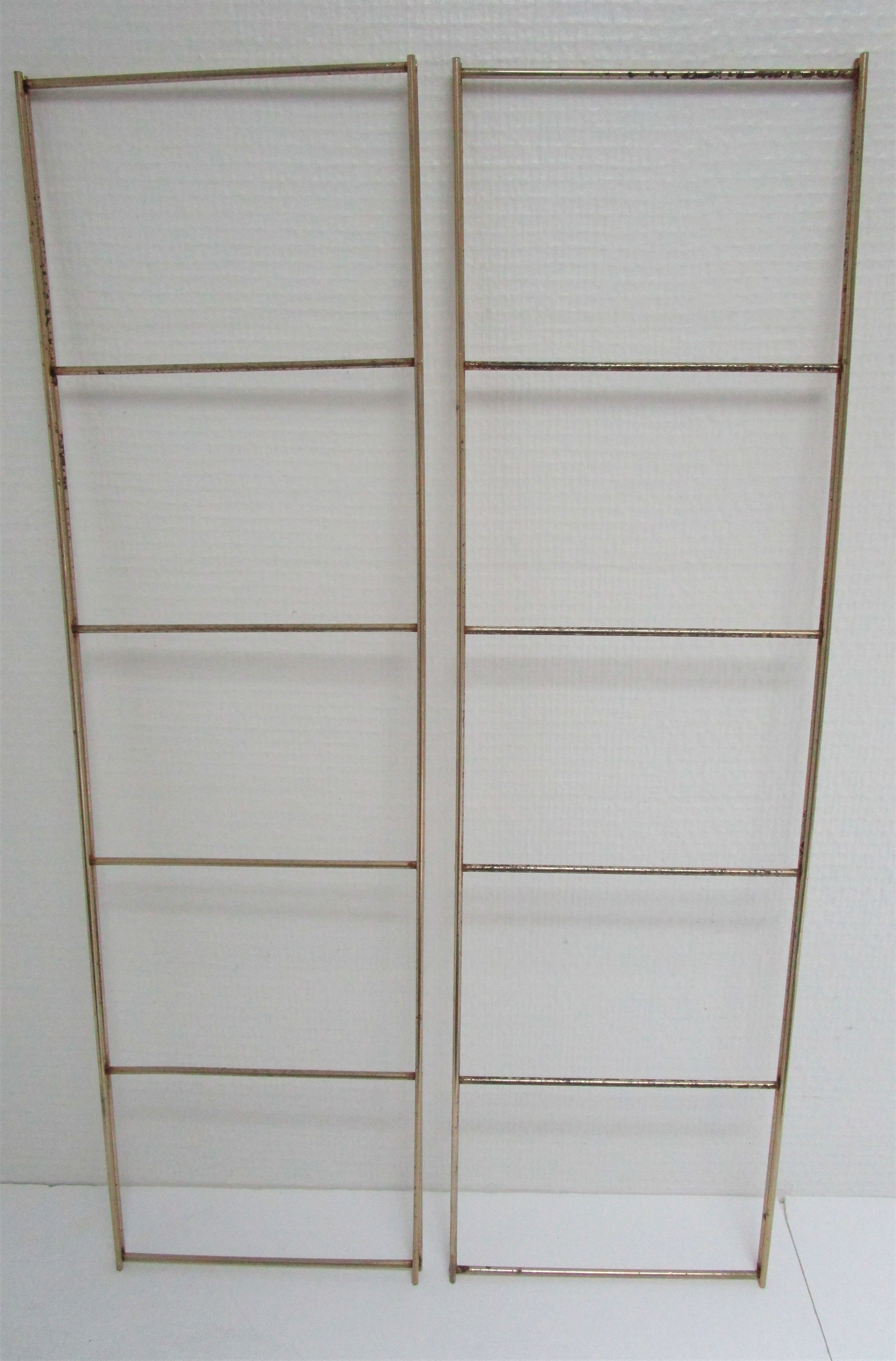 Wall shelf black metal weathered metal