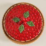 Slurry dish strawberry pie