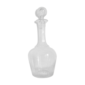 Antique wine decanter in worked glass