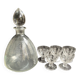 Port service – blown and engraved crystal – Art Deco