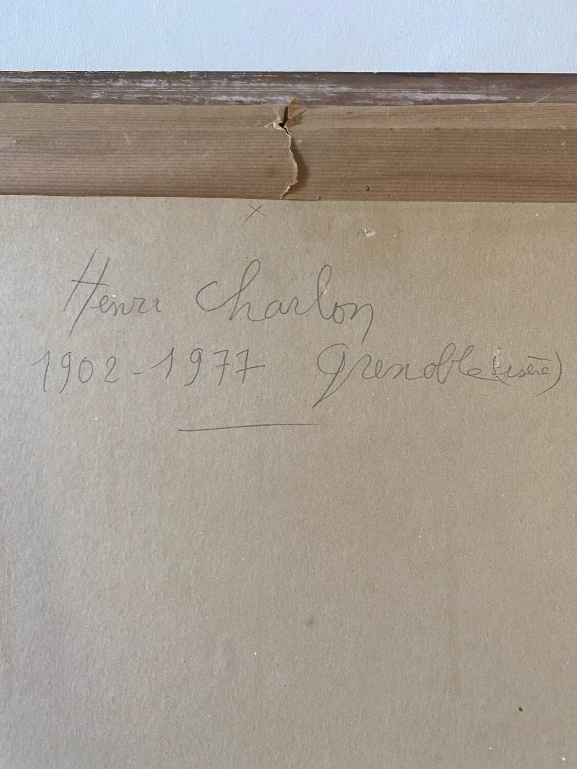 Fleurs signé Henri Charbon