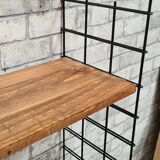 Scandinavian shelving unit, 1960-70, 3 raw wood shelves