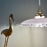 Vintage lamp lamp in white opaline