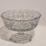 Cut glass bowl, crystal cut type