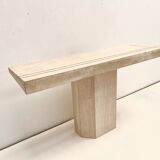 Travertine console 1960's Italy