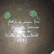 70s enameled cup emptier signed Leclaire