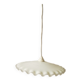 Abat jour suspension opaline dentelle