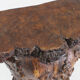 Brutalist tree trunk console bar 1970s