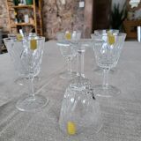 Lot 6 crystal glasses from Reims