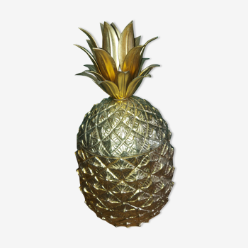 Pineapple ice bucket in golden metal Mauro Manetti