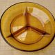 Amber glass trinket bowl