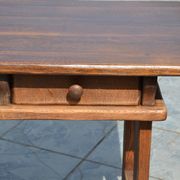 "Brutalist" farmhouse desk/table in solid oak