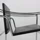 Le Corbusier Set of 2 Black Leather Armchairs Model- LC1 for Cassina, 1970s