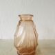 Vase vintage en verre rose
