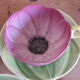 3 pink cups, porcelain flowers Geneviève Lethu