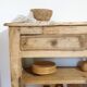 Ancien Buffet vaisselier bois brut