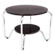Bauhaus Coffee Table in Chrome and Macassar from Kovona, 1950s