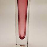 70s cubic sommerso vase