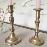 Bougeoirs  en laiton