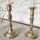 Brass candlesticks