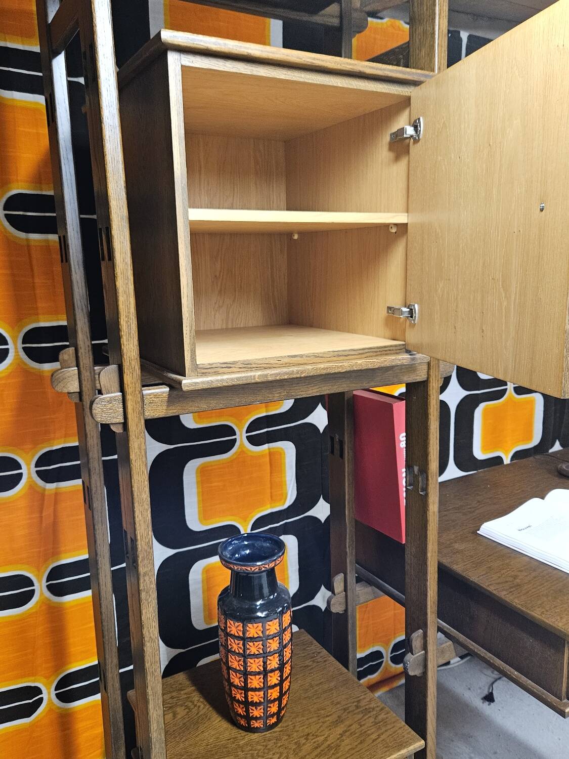 Vintage modular furniture 1970" library desk