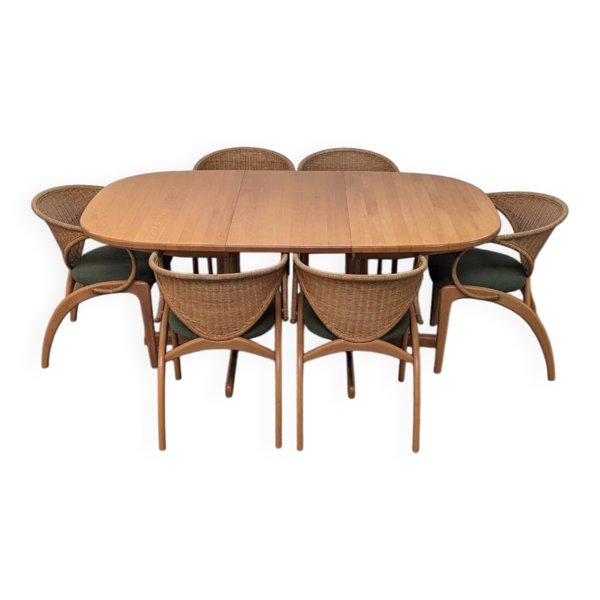 Lubke table and chairs vintage scandinavian design