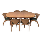 Table et chaises lubke vintage design scandinave