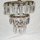 Ancient chandelier, bronze ceiling and stamps, 1900s