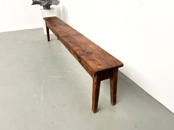 Banc de ferme en pin des années 50