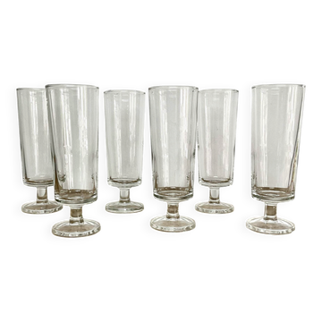 6 vintage Luminarc "Sweden" flutes