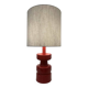 Mid-Century Modern Red Ceramic Table Lamp, 1960s