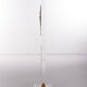 Vintage Plexiglas Stand or console with brass Lady, 1970 Italy
