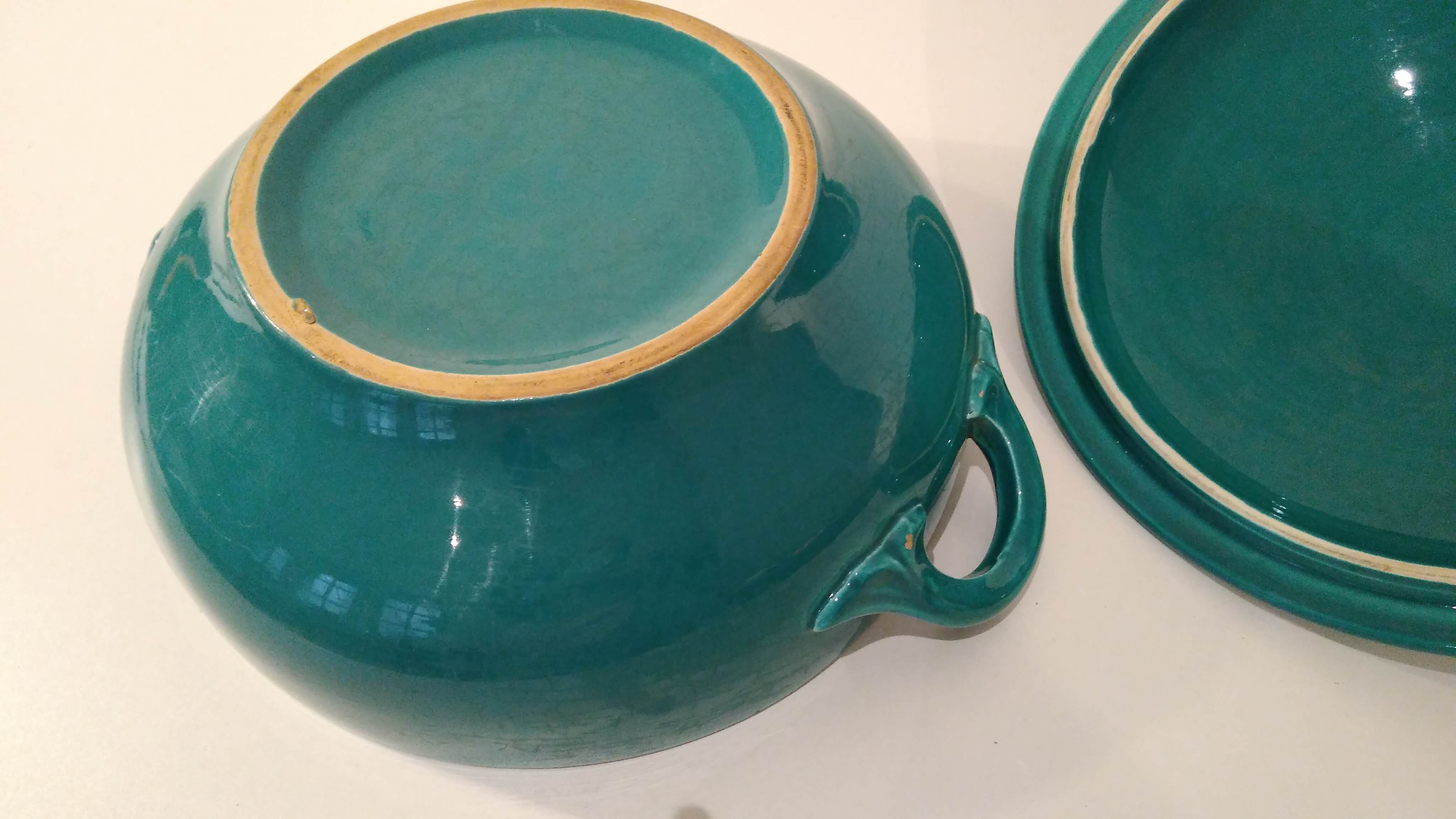 Vintage ceramic tureen with lid