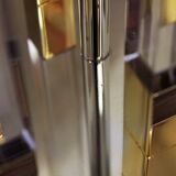 Pair of plexiglass and brass lamps, Italy 1970