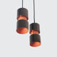 Paire de suspensions vintage by Jo Hammerborg