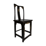 Chaise laquée noire