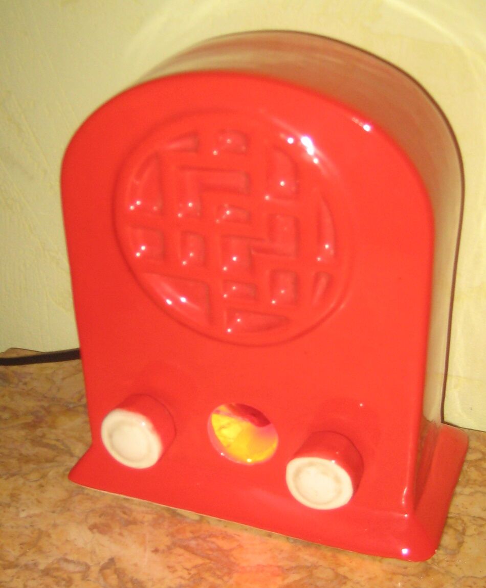 Radio lampe veilleuse faience