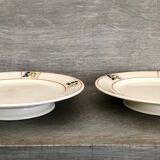 Plate on footstool Terre de Fer Salins Charbonnier