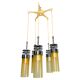 Suspension icon with 5 lamps, "Space Age" style from the 70s.