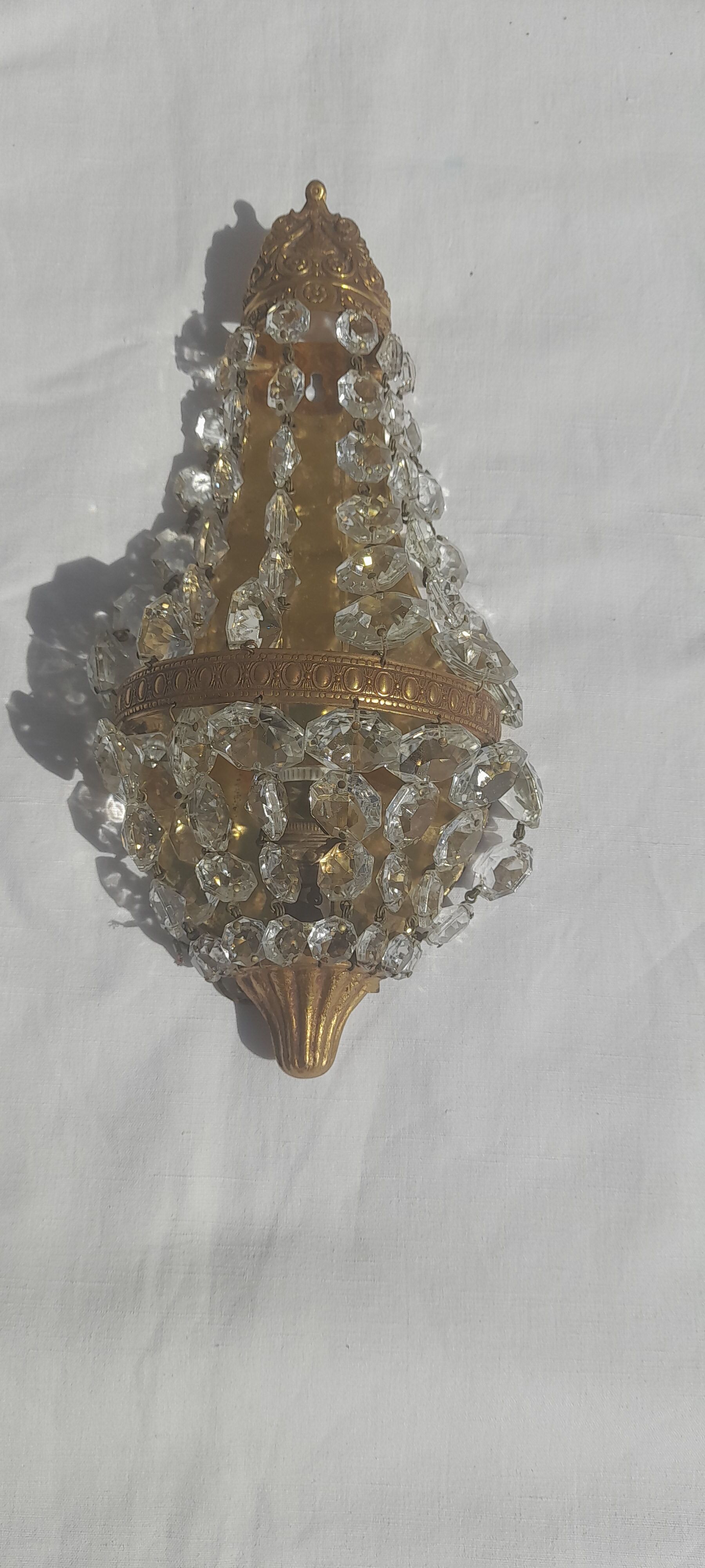 Hot air balloon wall lamp with tassels H 30 cm