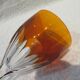 Baccarat crystal wine glass 12cl model Genova lined Amber ground base