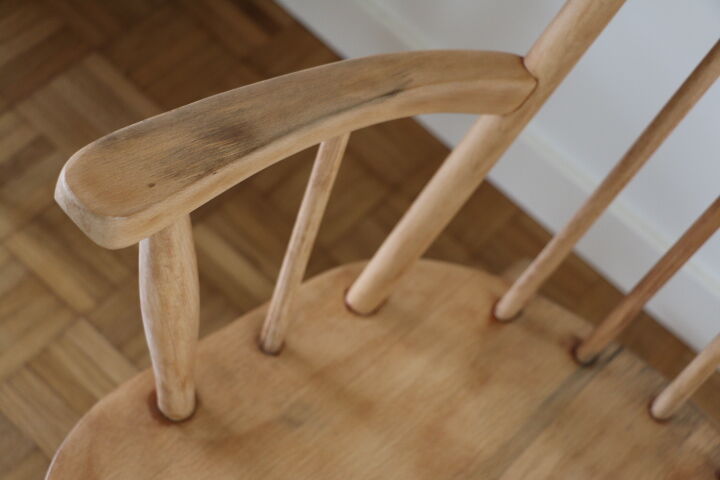 Scandinavian rocking-chair light beech